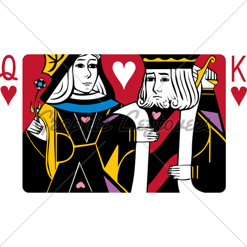 500x500 Cards Clipart King And Queen