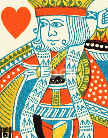 346x439 King Of Hearts Stock Vector