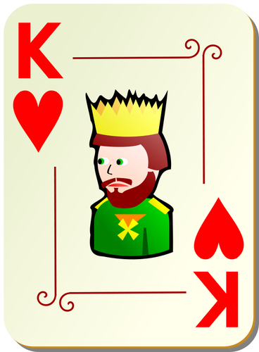 368x500 King Of Hearts Vector Illustration Public Domain Vectors
