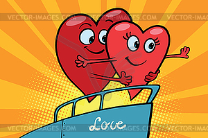 300x199 Love Couple King Of World Scene Red Hearts