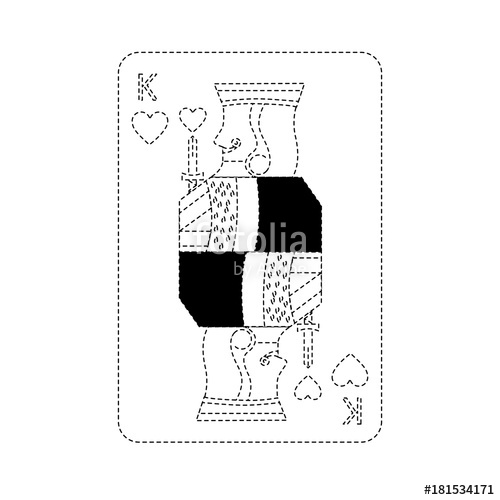 500x500 King Of Hearts French Playing Cards Related Icon Image Vector