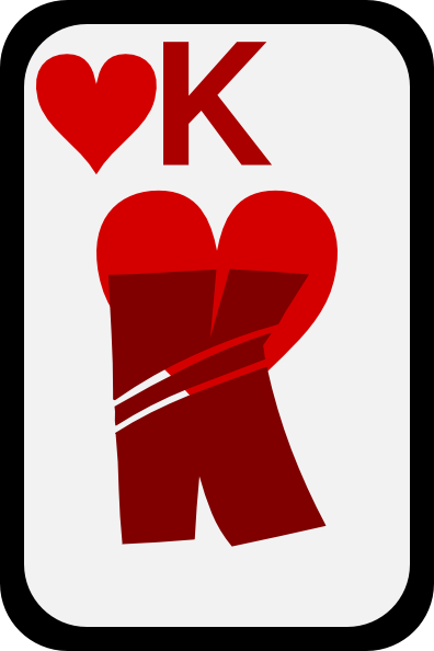 396x594 King Of Hearts Clip Art Free Vector 4vector