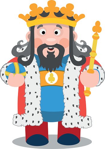 349x495 King Of Cartoon Characters Stock Vectors