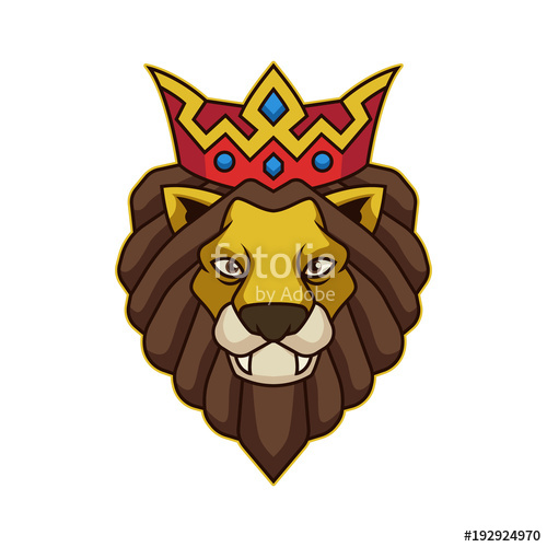 500x500 Lion King Vector Illustration Mascot Logo Stock Image And Royalty