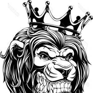 300x300 Photostock Vector Vector Illustration The Lion King The Head Of A
