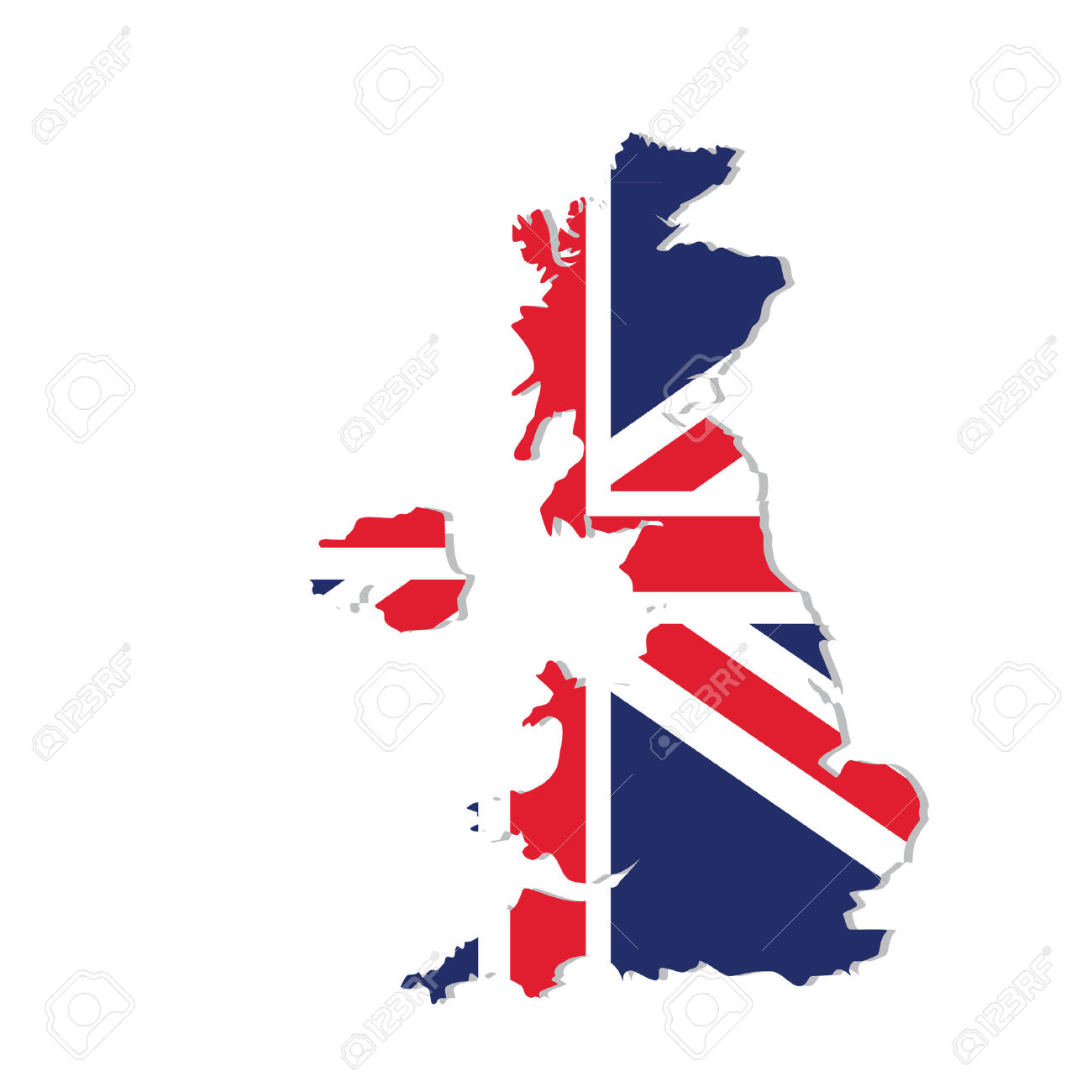 1300x1300 Map United Kingdom Vector Free Stock