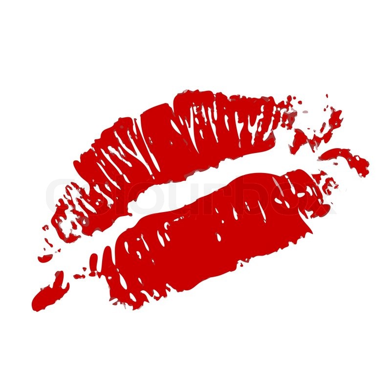 800x800 Red Kiss Lips Vector Stock Vector Colourbox