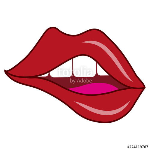 500x500 Lips, Vector Smile, Kiss Concept, Sexy Lips, Open Mouth, Tongue