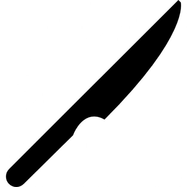 626x626 Knife Silhouette In Diagonal Position Icons Free Download