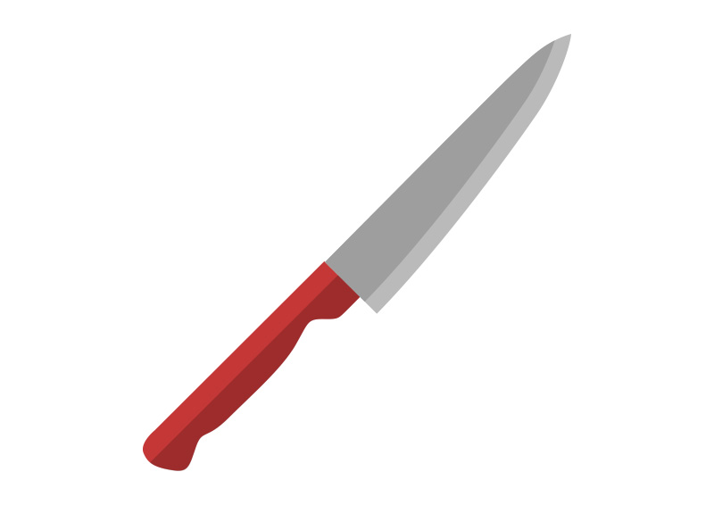 800x566 Kitchen Knife Flat Vector