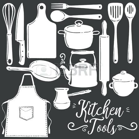 450x450 Cooking Utensils Silhouette Kitchen Utensils Silhouette Vector By