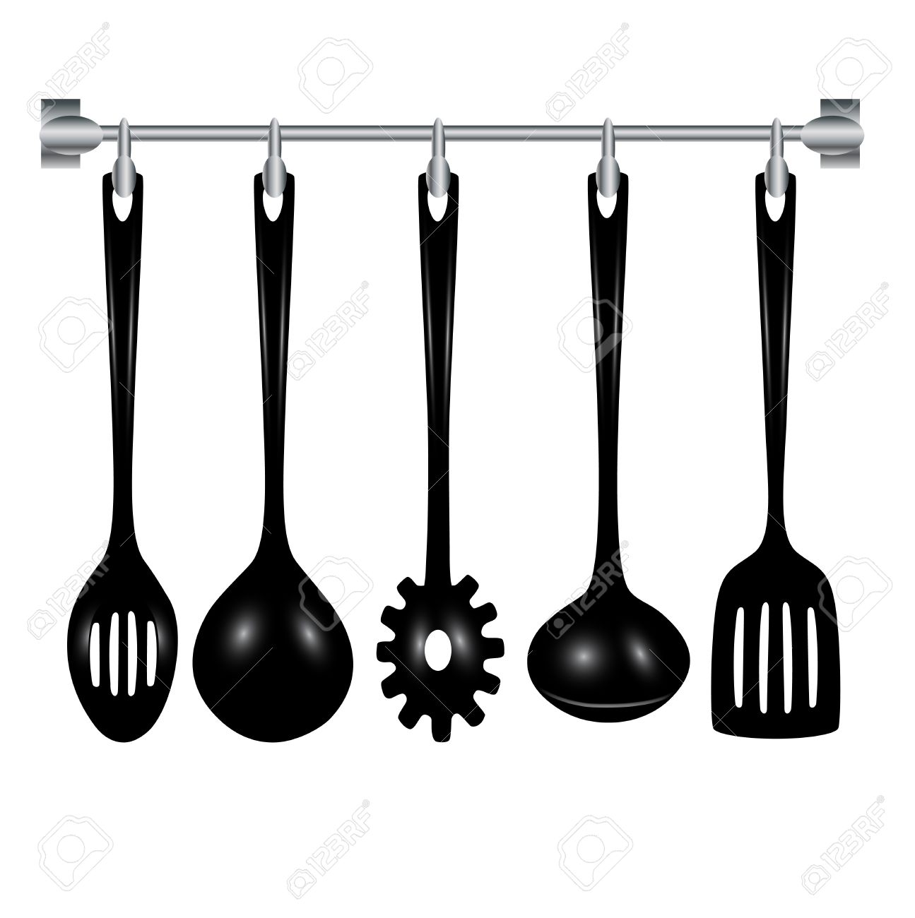 1295x1300 Image Of Black And White Pictures Of Kitchen Utensils Kitchen