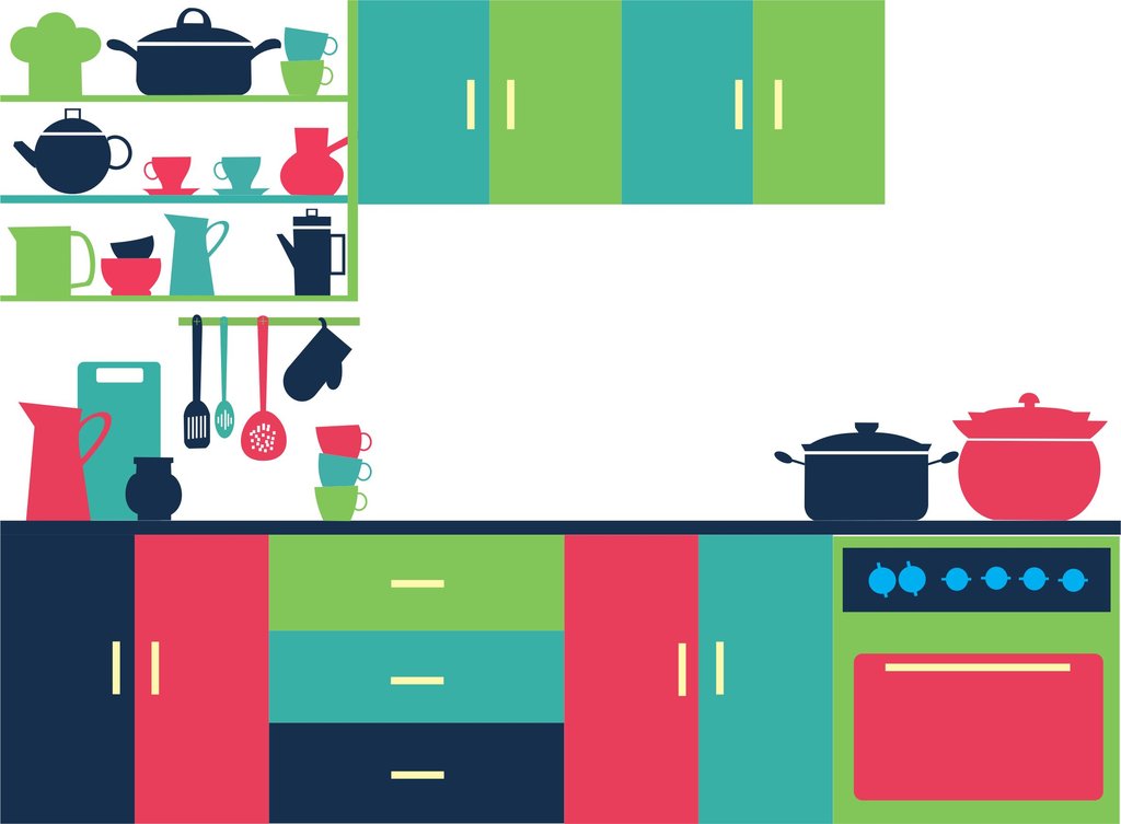1024x753 Kitchen Vector By Sadyaadein