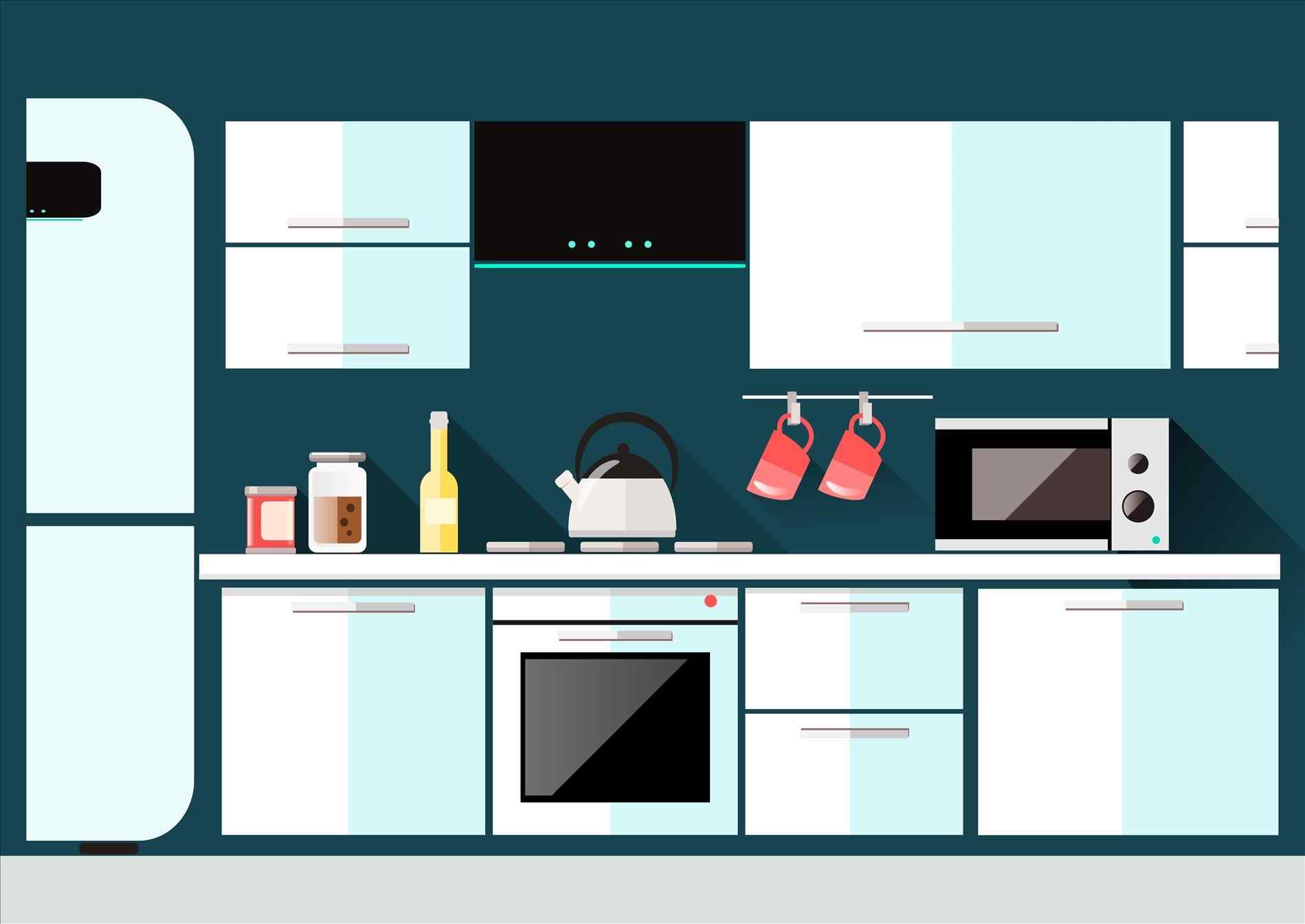 1899x1345 Kitchen Vector Free