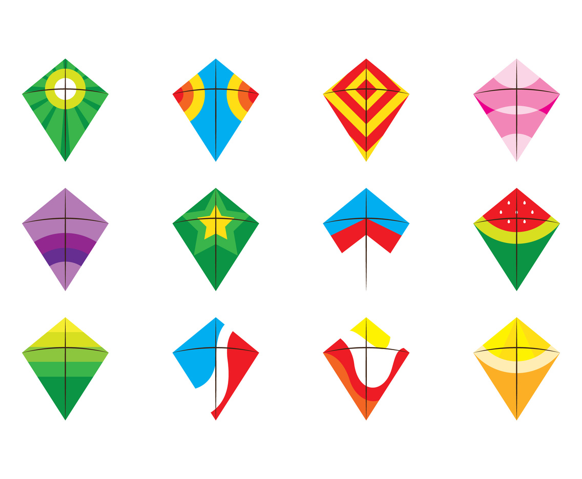 1136x936 Colorful Kite Vector Vector Art Amp Graphics