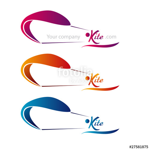 500x500 Logo Entreprise, Kite, Surf Stock Image And Royalty Free Vector