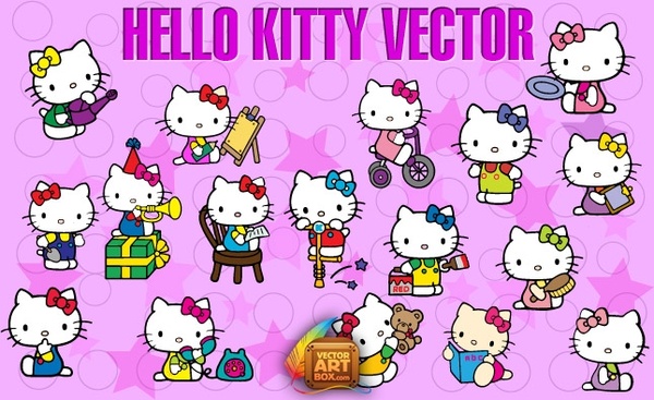 600x367 Hello Kitty Vector Free Vector In Adobe Illustrator Ai ( .ai