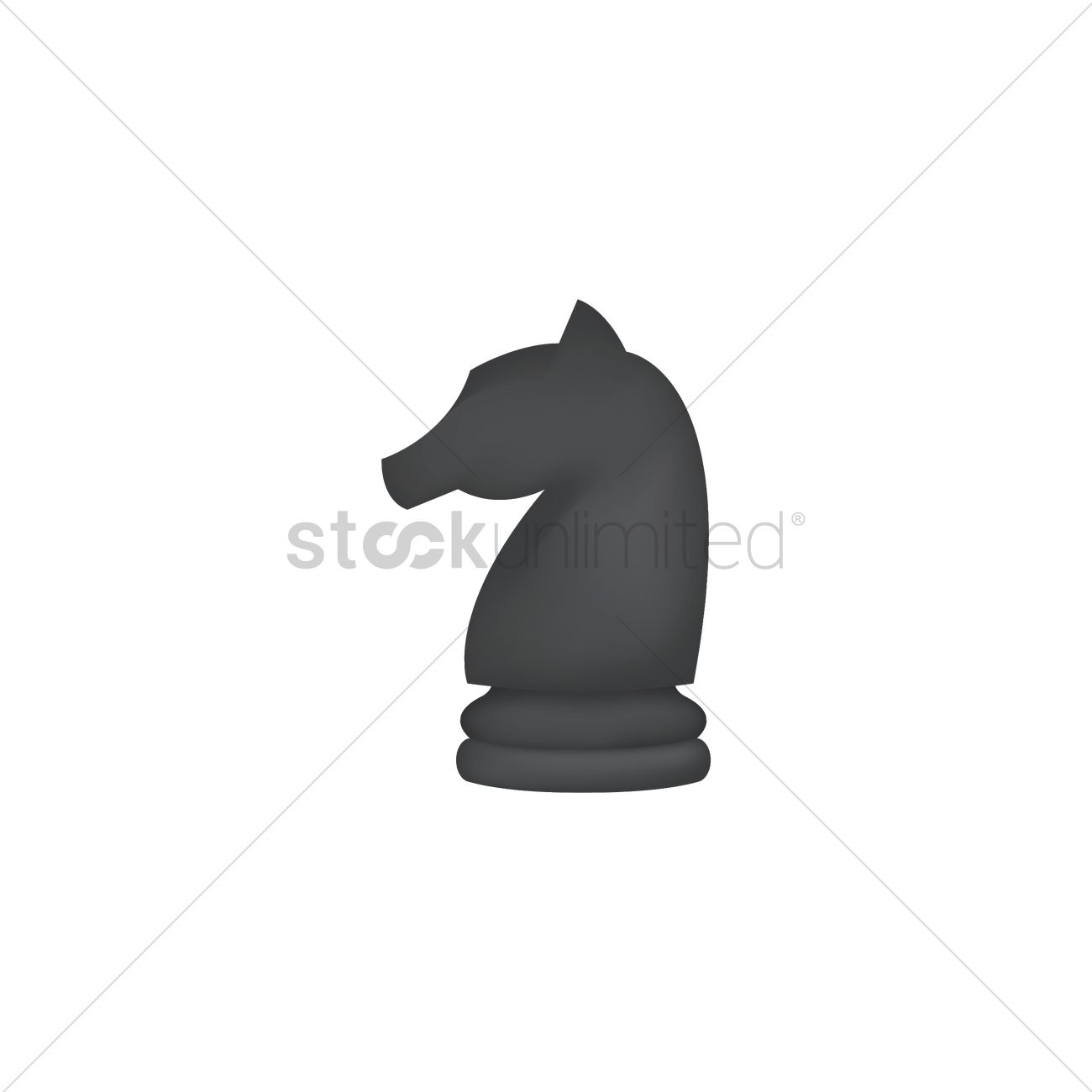 1300x1300 Knight Chess Piece Vector Image