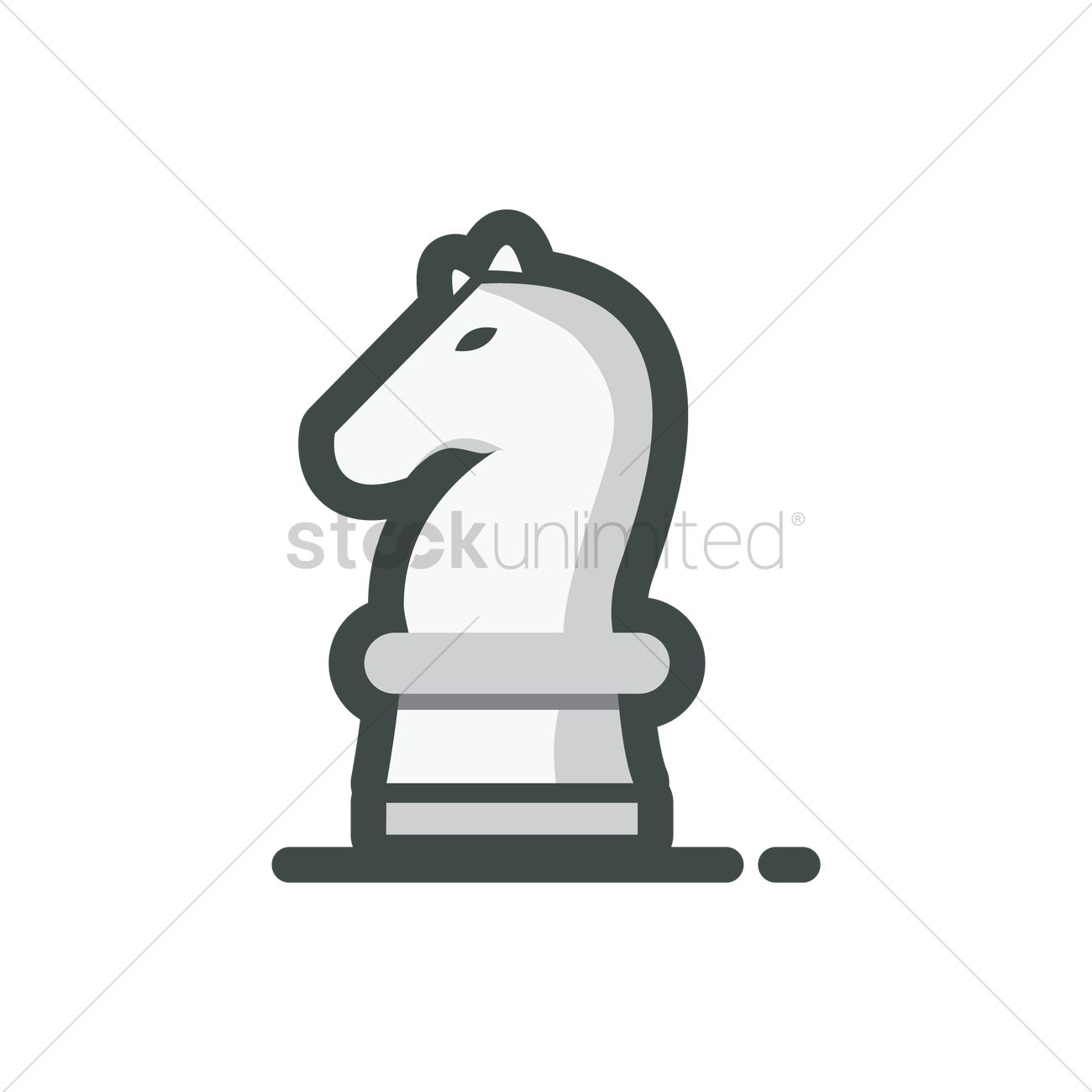 1300x1300 Knight Chess Piece Vector Image