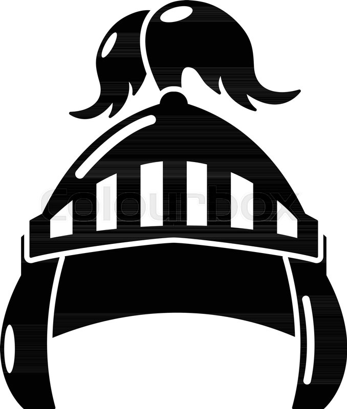 678x800 Knight Helmet Security Icon. Simple Illustration Of Knight Helmet