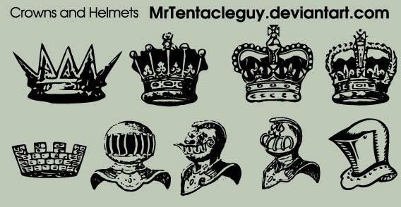 568x294 Medieval Knight Helmet Amp Crowns Vector Free 123freevectors