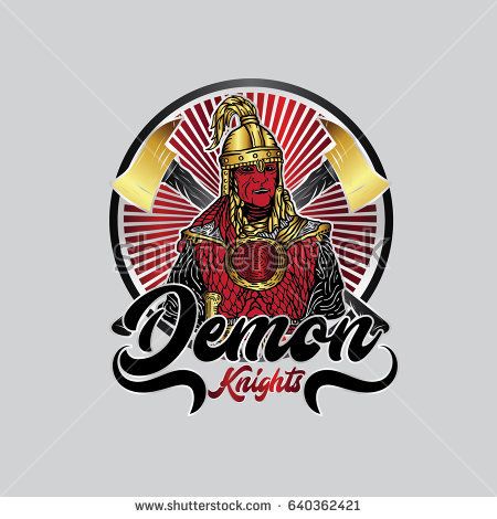 450x470 Demon Knights Logo Vector Shutterstock Knight Logo