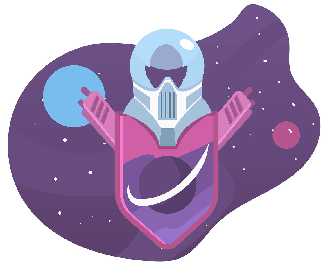 1136x936 Purple Outer Space Knight Vector Vector Art Amp Graphics