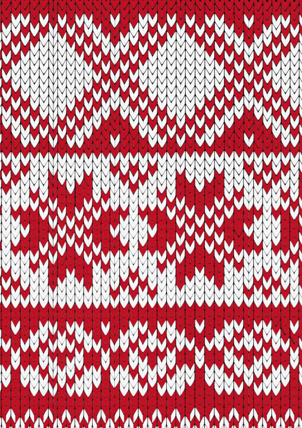 600x848 Knitting Pattern Vector [Ai]