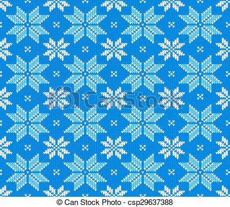 450x405 Vector Illustration Of A Seamless Knitting Pattern.