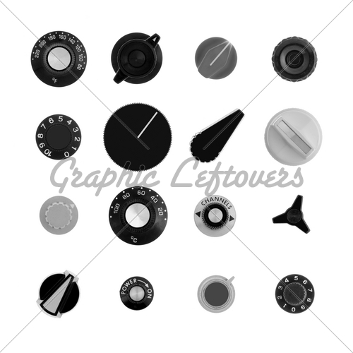 500x500 Retro Knobs Gl Stock Images