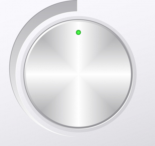 600x565 Silver Volume Knob Vector Free Vector In Encapsulated Postscript