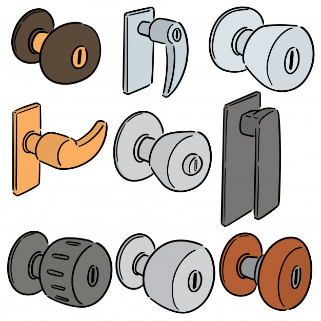 626x626 Vector Set Of Door Knob Vector Premium Download