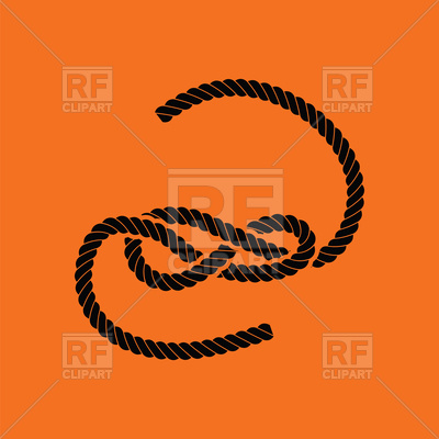 400x400 Knotted Rope On Orange Background