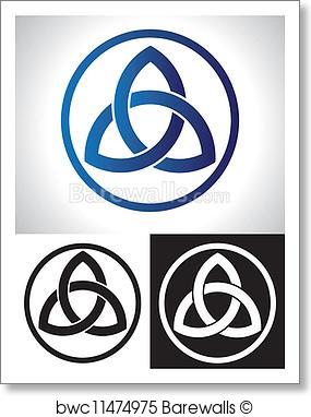 285x382 Art Print Of Celtic Trinity Knot Vector Barewalls Posters