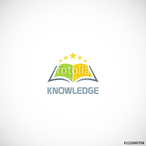 500x500 Book Star Knowledge Vector Logo Stock Image And Royalty Free