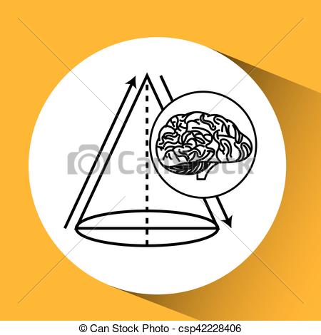450x470 Geometry Brain School Knowledge Vector Illustration Eps 10.