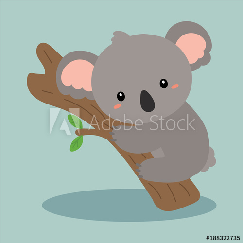 500x500 Cute Koala Vector