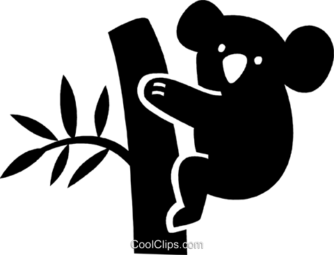 480x367 Koala Bear Royalty Free Vector Clip Art Illustration Vc034776