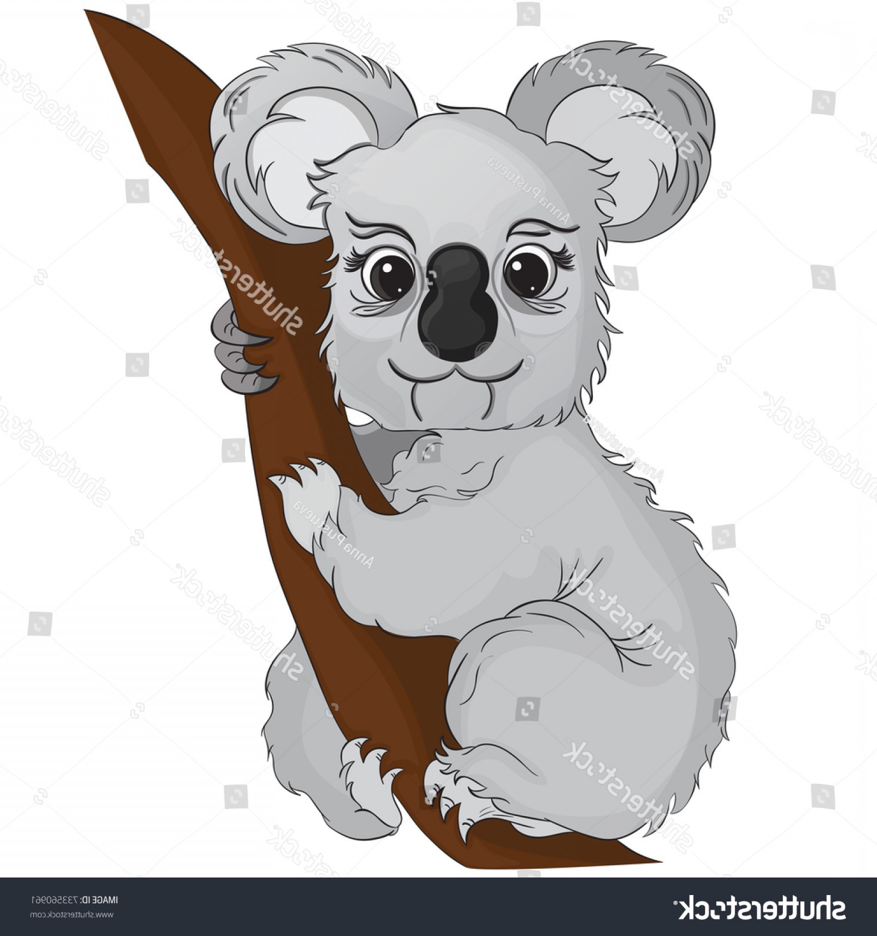 1800x1920 Cute Cartoon Koala Vector Illustration Shopatcloth