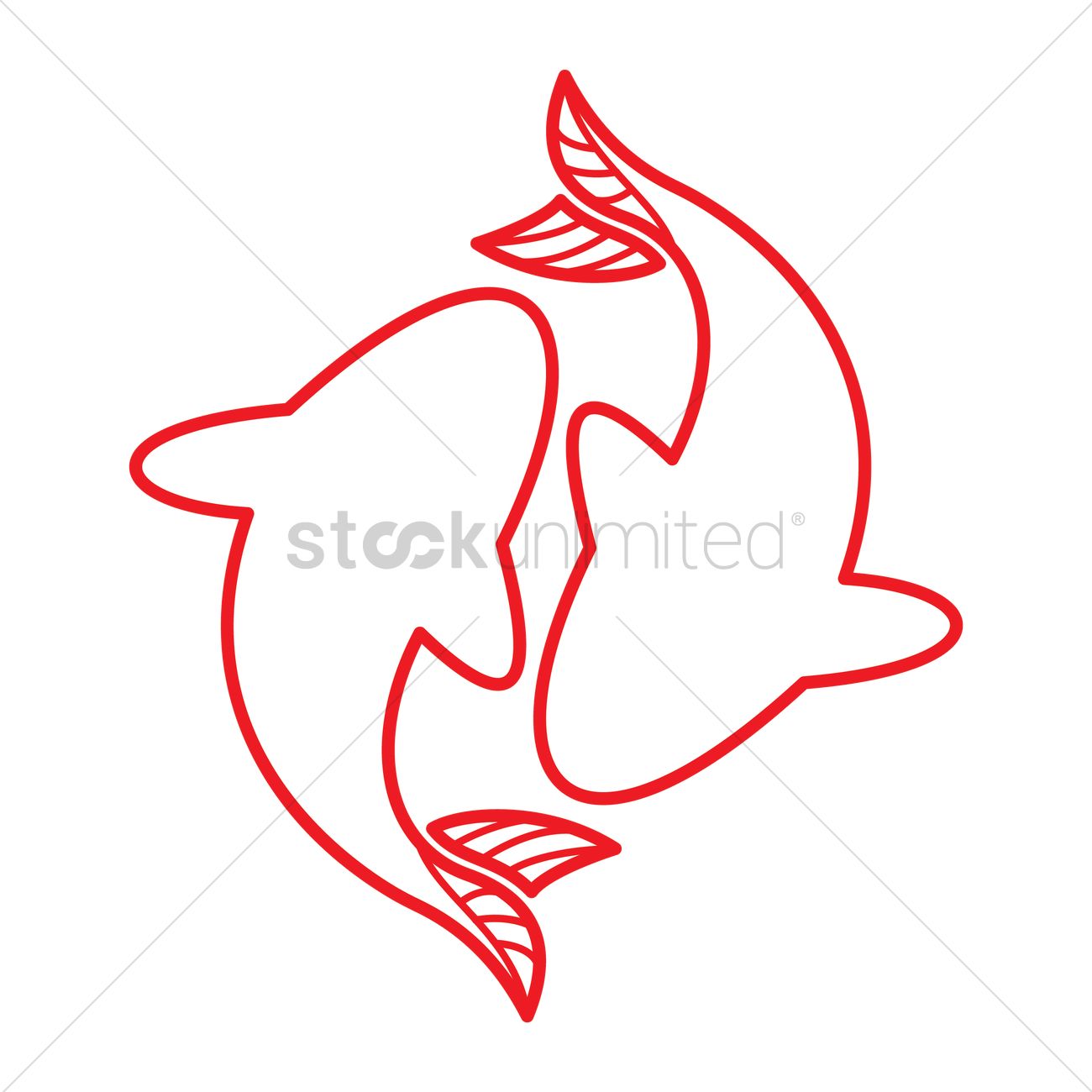 1300x1300 Koi Fish Vector Image