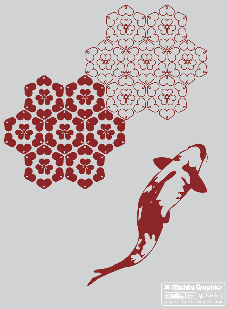 800x1085 Free Koi Fish Vector