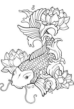 258x380 Tattoo Art Of Classic Koi Fish Inspiring Ideas Tats