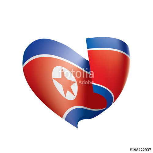 500x500 North Korea Flag, Vector Illustration Stock Image And Royalty