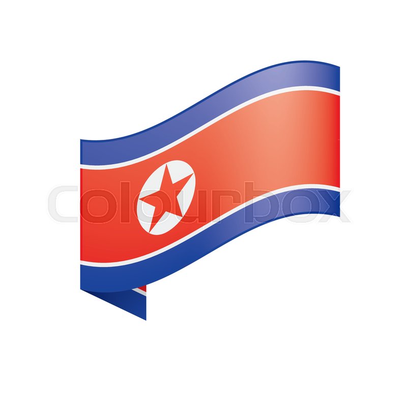 800x800 North Korea Flag, Vector Illustration On A White Background