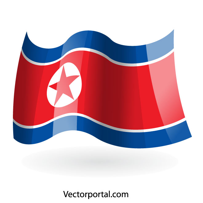 660x660 North Korea Flag Vector Graphics