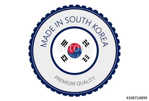 500x339 Made In Korea Seal, South Korea Flag (Vector Art) Stock Image And