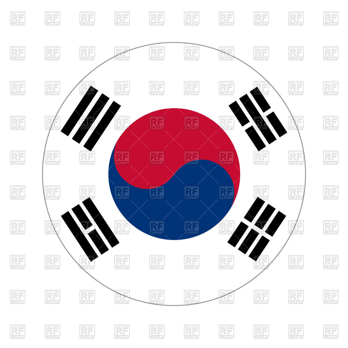 1200x1200 Flag Of South Korea Vector Image Vector Artwork Of Flags