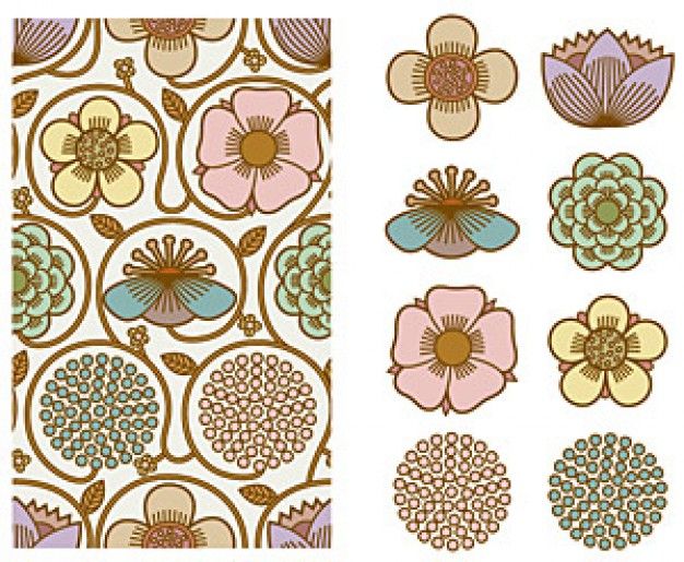 626x515 Free South Korea Background Pattern Vector Material Series 7