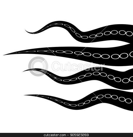 450x464 Tentacles Octopus. Parts Of Sea Monster. Natural Fresh Seafood