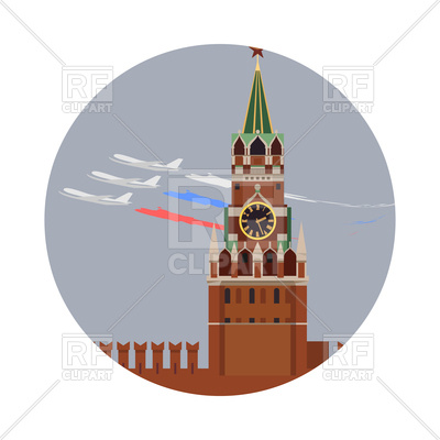 400x400 Moscow Kremlin Icon On White Background